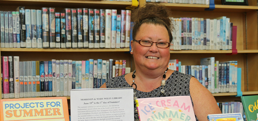 Michelle Armbruster, director of the ​Morrison and Mary Wiley Library in Elmwood.