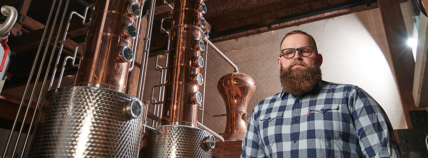 Chris Ober at Black Band Distillery