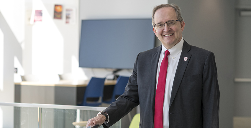 Stephen Standifird, PhD is Bradley University’s 12th president. Courtesy of Evan Temchin, Bradley University