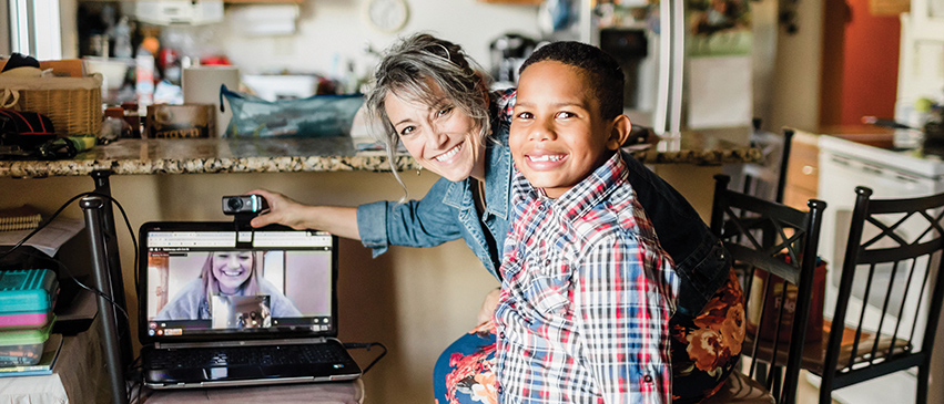 A home visit made possible through video calling