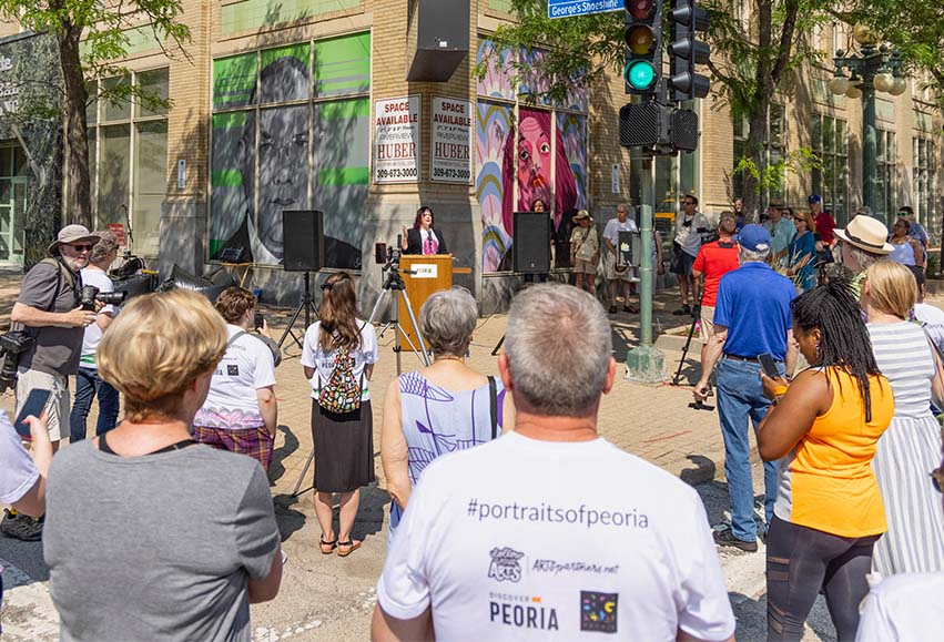 Portraits of Peoria unveiling