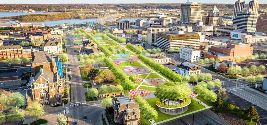 Artist rendering of the proposed Peoria Interplay Park
