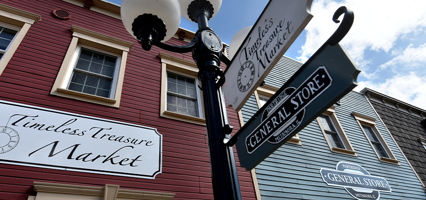 Businesses on the Square in Metamora