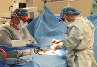 Dr. Rick Pearl performing surgery 