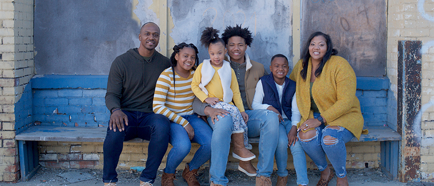 The Sommerville family, L-R: Marcellus, Londyn, Liberty, Lathan, Lawson, and Brooke