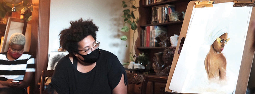 The Black Artists Guild is intended to create a space where Black artists can draw support and feel connected. Pictured: Hannah Offutt