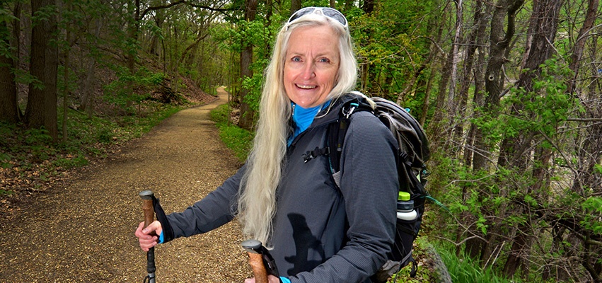 Julie Robinson hiking