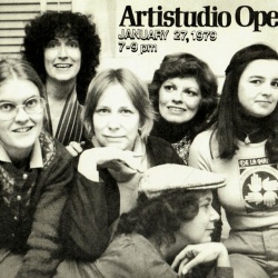 Artistudio members Wendy Hatch, Maryruth Ginn, Duffy (Schanken) Armstrong, Connie Taylor-Ulrich, Laura Simpson-Boyle, Carol Hill