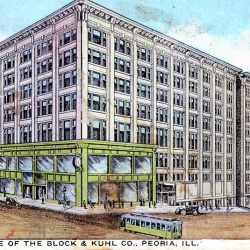 Postcard of 'The new store of the Block & Kohl Co., Peoria, IL