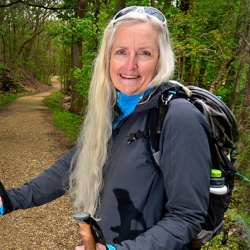 Julie Robinson hiking