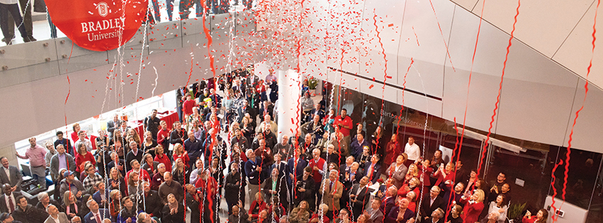 Bradley University celebrated the dedication of its new Business & Engineering Convergence Center