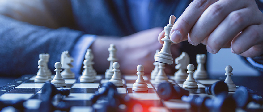 Man playing chess