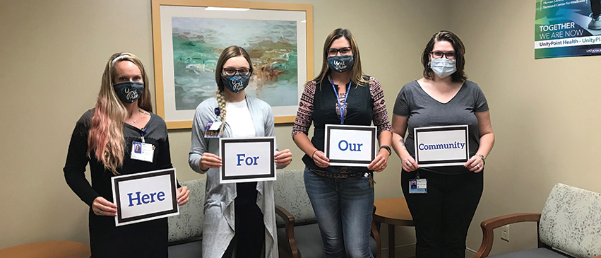 UnityPoint Health team members share their commitment to ensuring the well-being of our community.