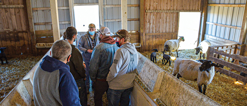 ICC students discuss ag industry issues and learn firsthand from a local farmer and rancher. 