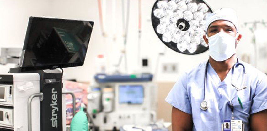 Dr. Robert Singleton II is a board-certified anesthesiology physician at UnityPoint Health – Central Illinois.  Photo by Veronica George 