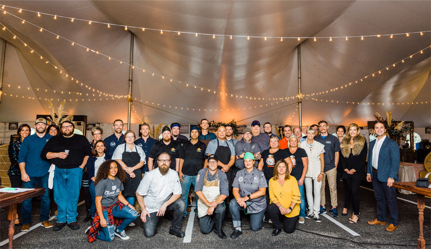 Chefs and crew from the 2019 event