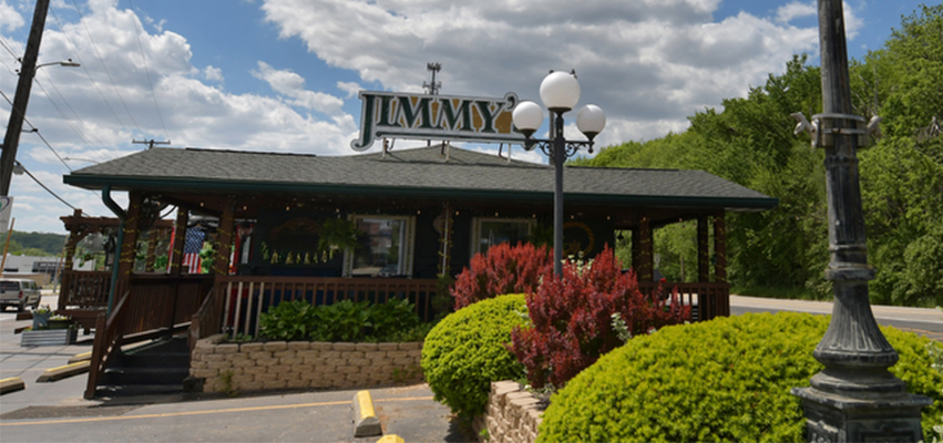 A shot of the outside of Jimmy's