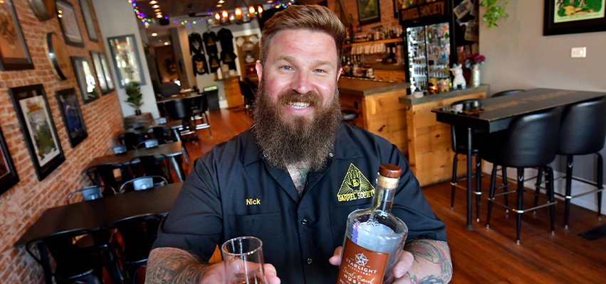 Photo of Nick Gorogianis,  owner of Barrel Society