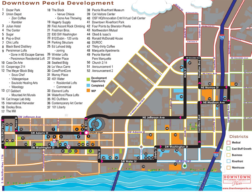 DDC Tour Map