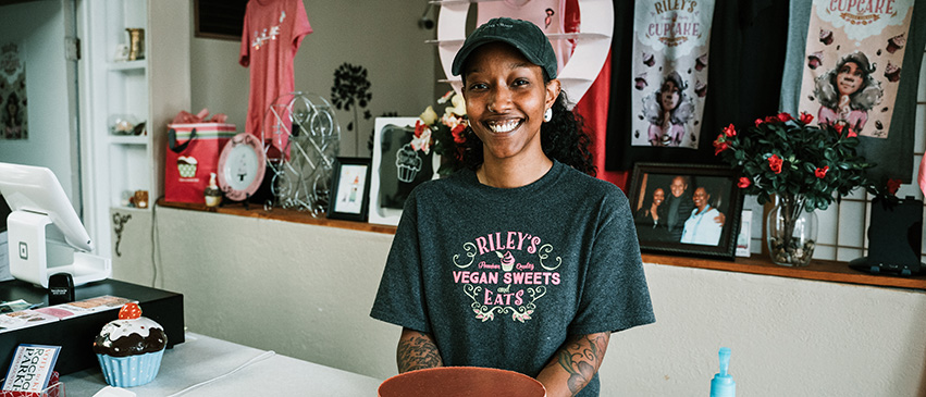 Riley Greenwood of Riley’s Vegan Sweets and Eats