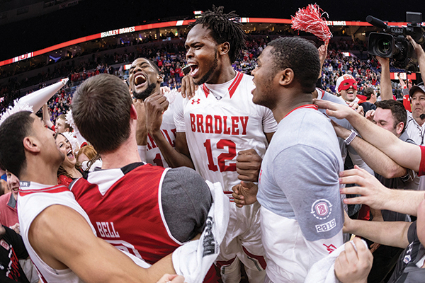 The Bradley basketball team