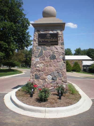 Springdale Cemtery new entrance