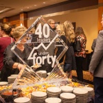 40 Leaders Under Forty ice sculpture