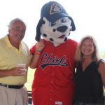 Mike Schachtrup and Jan Wright with Homer