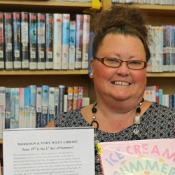 Michelle Armbruster, director of the ​Morrison and Mary Wiley Library in Elmwood.