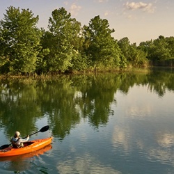 Kayaking at Sankoty Lakes