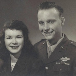 Donald Vonachen and his wife Patricia Clark in 1947