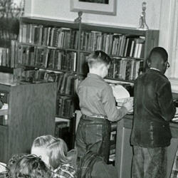 Inside the children’s room at the downtown Peoria Public Library, 1960
