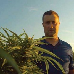 Hemp farmer Jason Jones of Graymont, Illinois