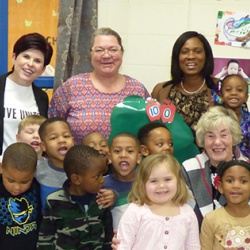 Heart of Illinois United Way President Jennifer Zammuto joined Peoria Public Schools Superintendent Dr. Sharon Desmoulin-Kherat for Read Across America Day.