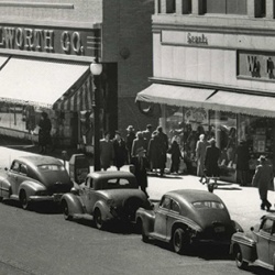 100 block of Adams Street, early 1950s.
