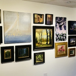 Exhibit A Gallery showcases the work of local artists from central Illinois.