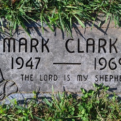 Mark Clark of Peoria was killed in 1969 during a predawn raid by Chicago police. He is buried in Springdale Cemetery. Photo by Paroma Banerjee