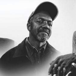 Left to right: Terry Adkins, Kerry James Marshall and Mark Bradford