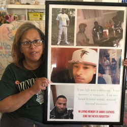 Sandra Leathers tragically lost her son Andre to gun violence on June 29, 2020.